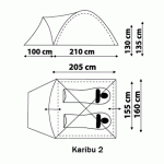 Туристическая палатка Canadian Camper KARIBU 2